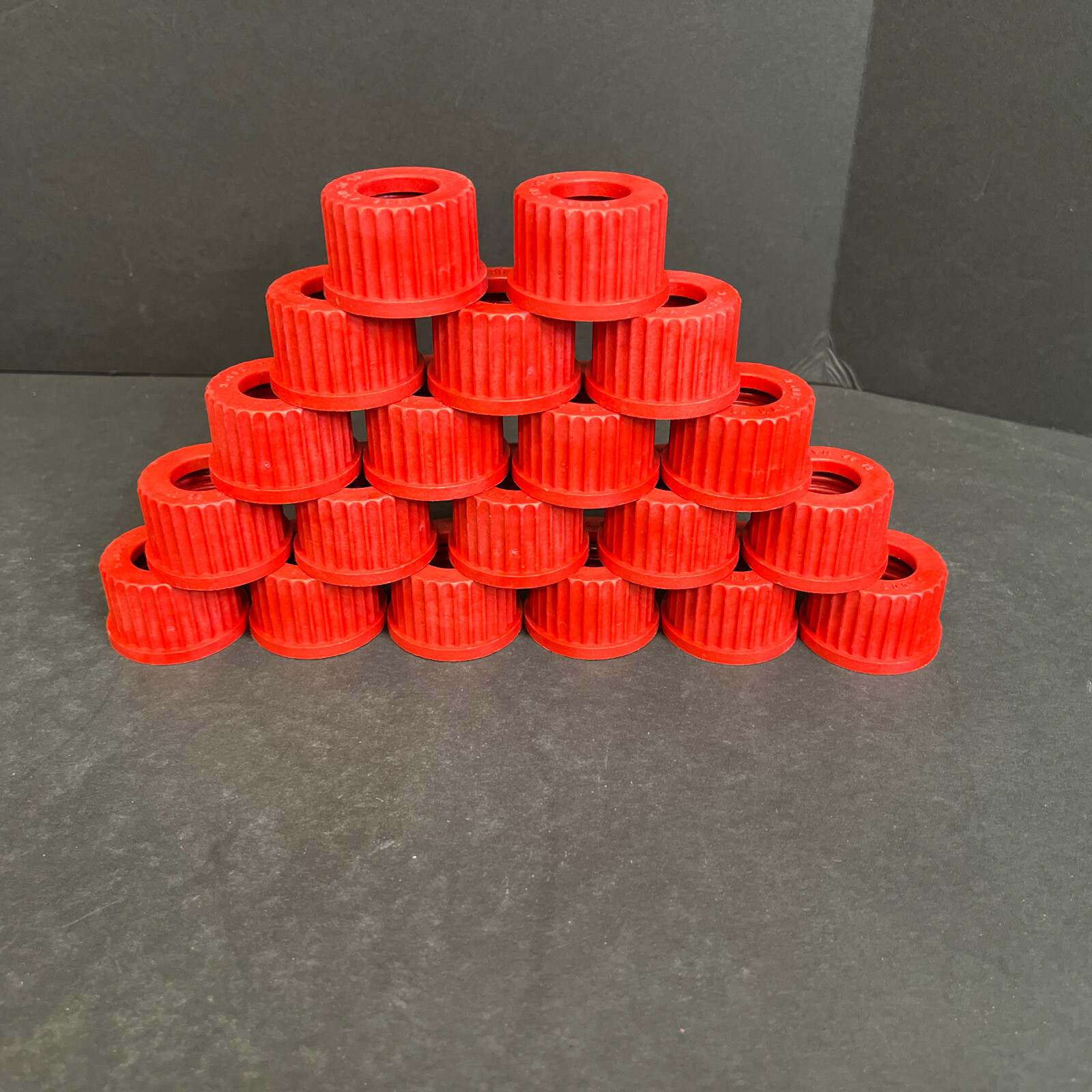 Chemglass Bottle Cap Open Top GL-32 Threads 22 mm Autoclavable Total of 36 Caps