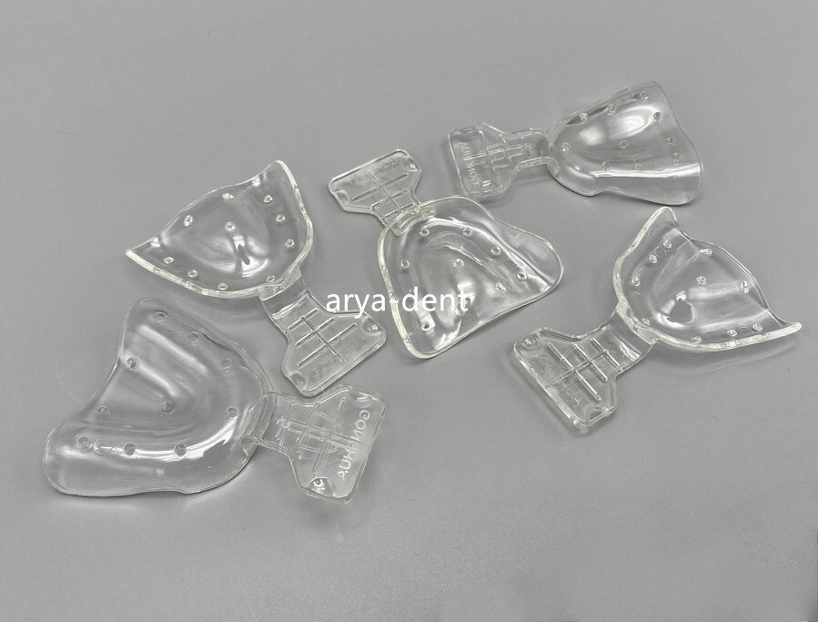Plastic Dental Impression Trays Frame Cut Back Edentulous Jaw Sterilize 135℃