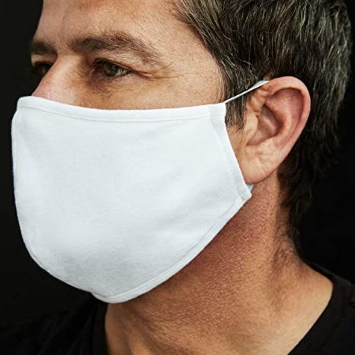 30 FACE MASKS White 3 Layers Breathable Earloop Extra Soft Cotton Gear Wholesale