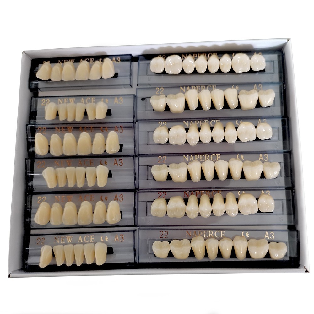 22# & 23# A3 Denture Acrylic Resin Teeth Dental Tooth Upper Lower Shade 168pcs*2