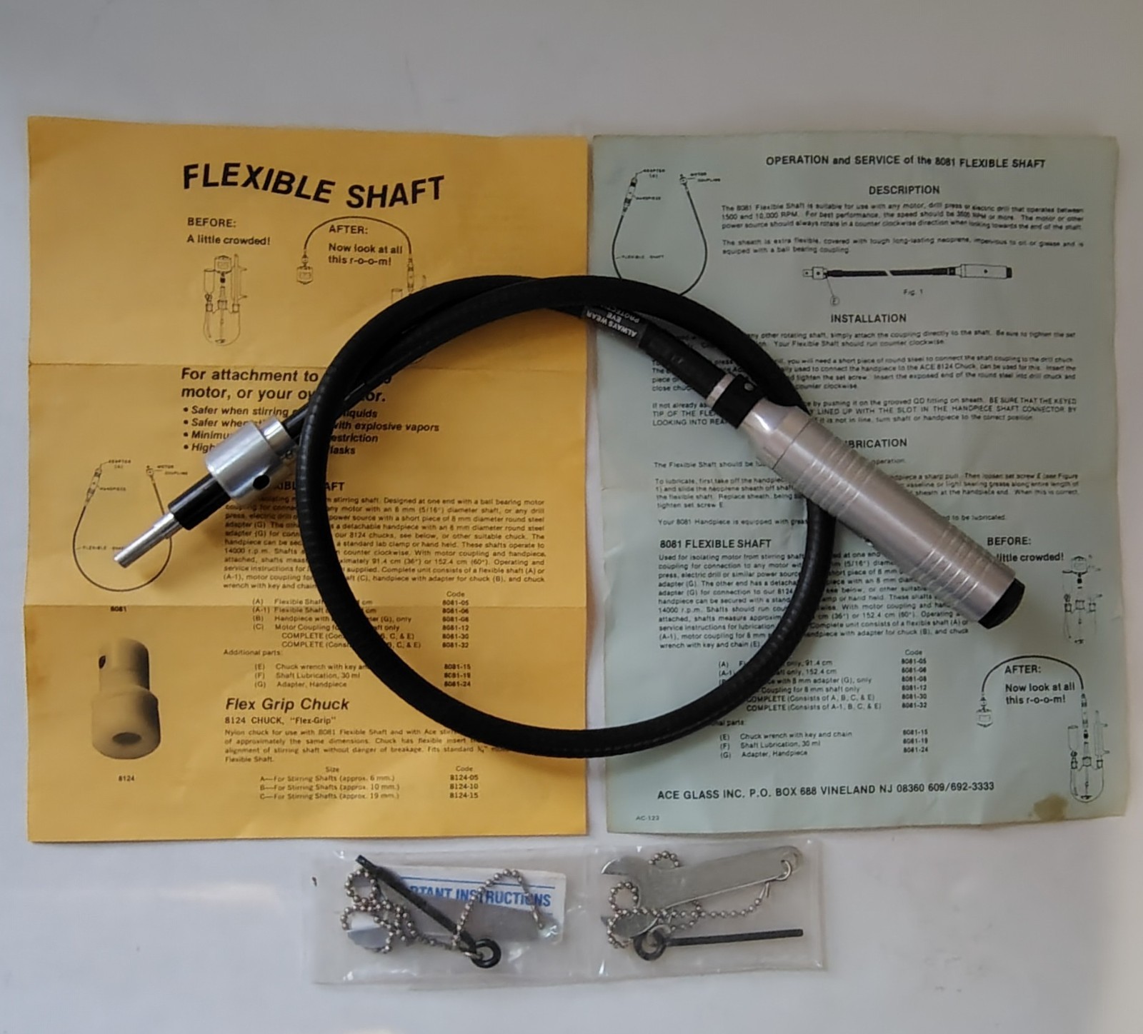 Ace Flexible Stirrer Shaft – 91.4cm / 36in For Use With Any Motor or Drill Press