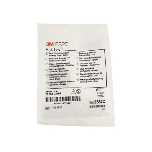 3M ESPE 2382C Sof-Lex XT Contouring & Polishing Pop-On Discs 1/2″ Coarse 85/Bx