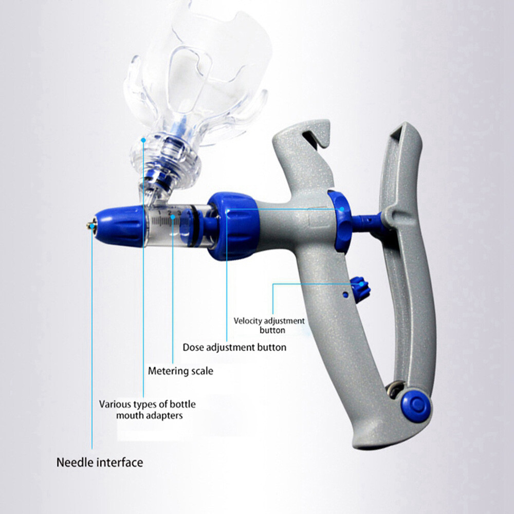 5ml Syringe Veterinary Injector Vaccine Poultry Adjustable Automatic Chicken Pig