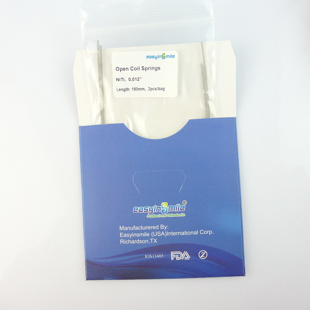 2PCS Dental Orthodontic NITI Open Coil Spring .010/012″ 180mm For Ortho Braces