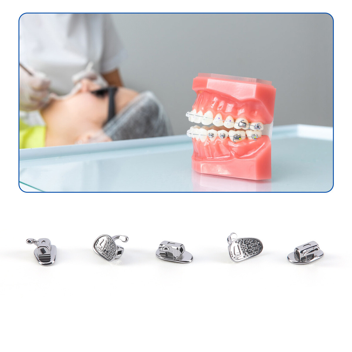 AZDENT Dental Orthodontic Buccal Tubes 1st 2nd Molar Tube Roth MBT 022 Bondable