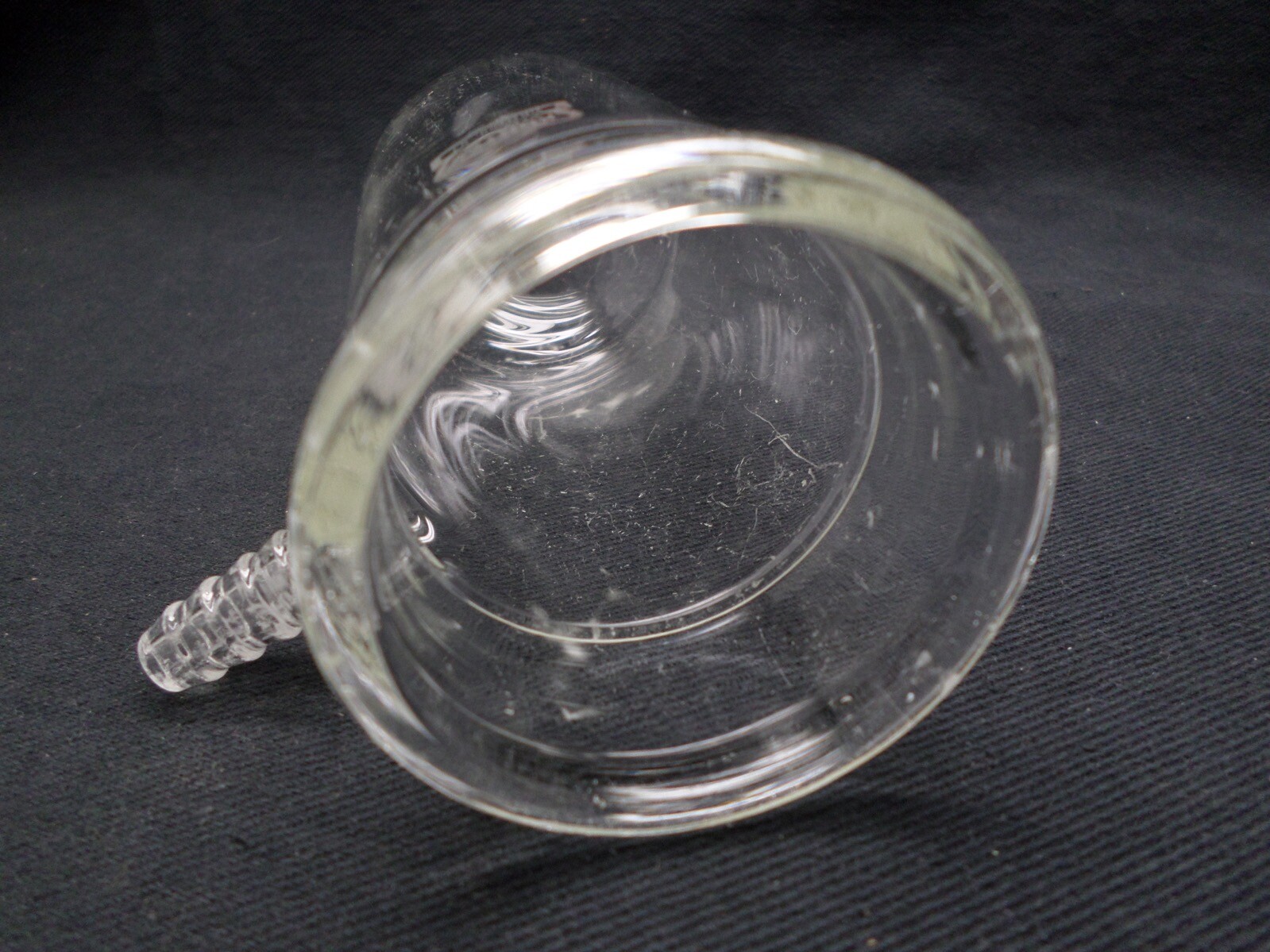 KONTES Glass 24/40 #5 or #6 Top Pluro Stopper Vacuum Filtration Adapter Chipped