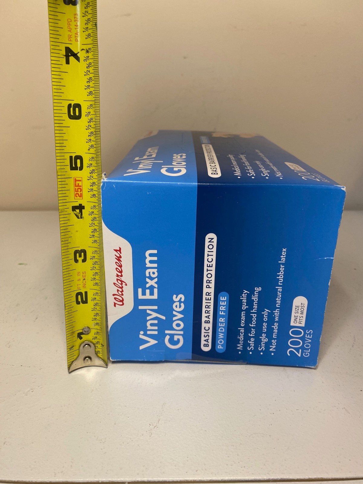 New Walgreens Vinyl Exam Gloves Powder Free One Size Fits Most 200 Count PVC