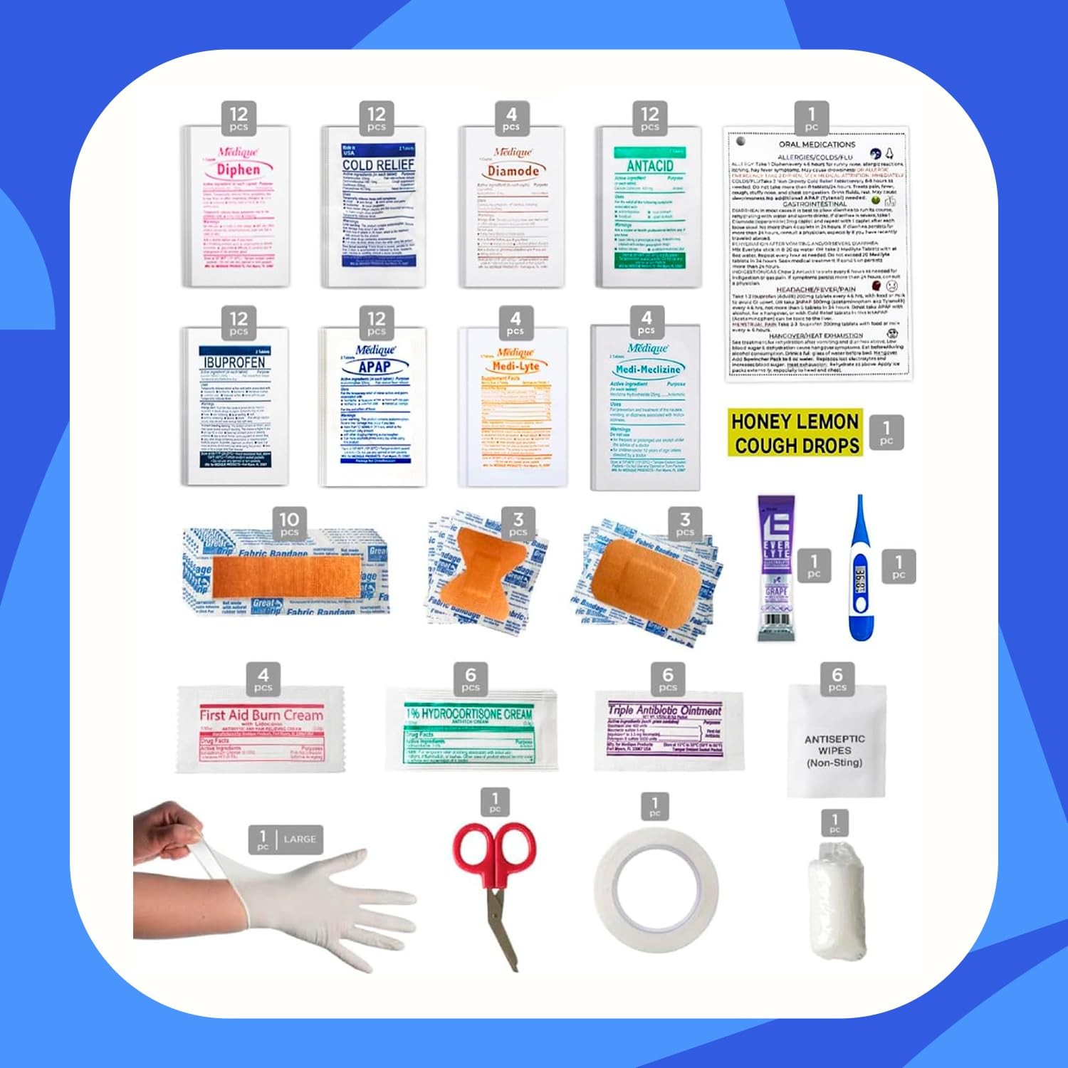 Dormdoc College First Aid Kit Compact Emergency Medical Kit For Dorm Rooms