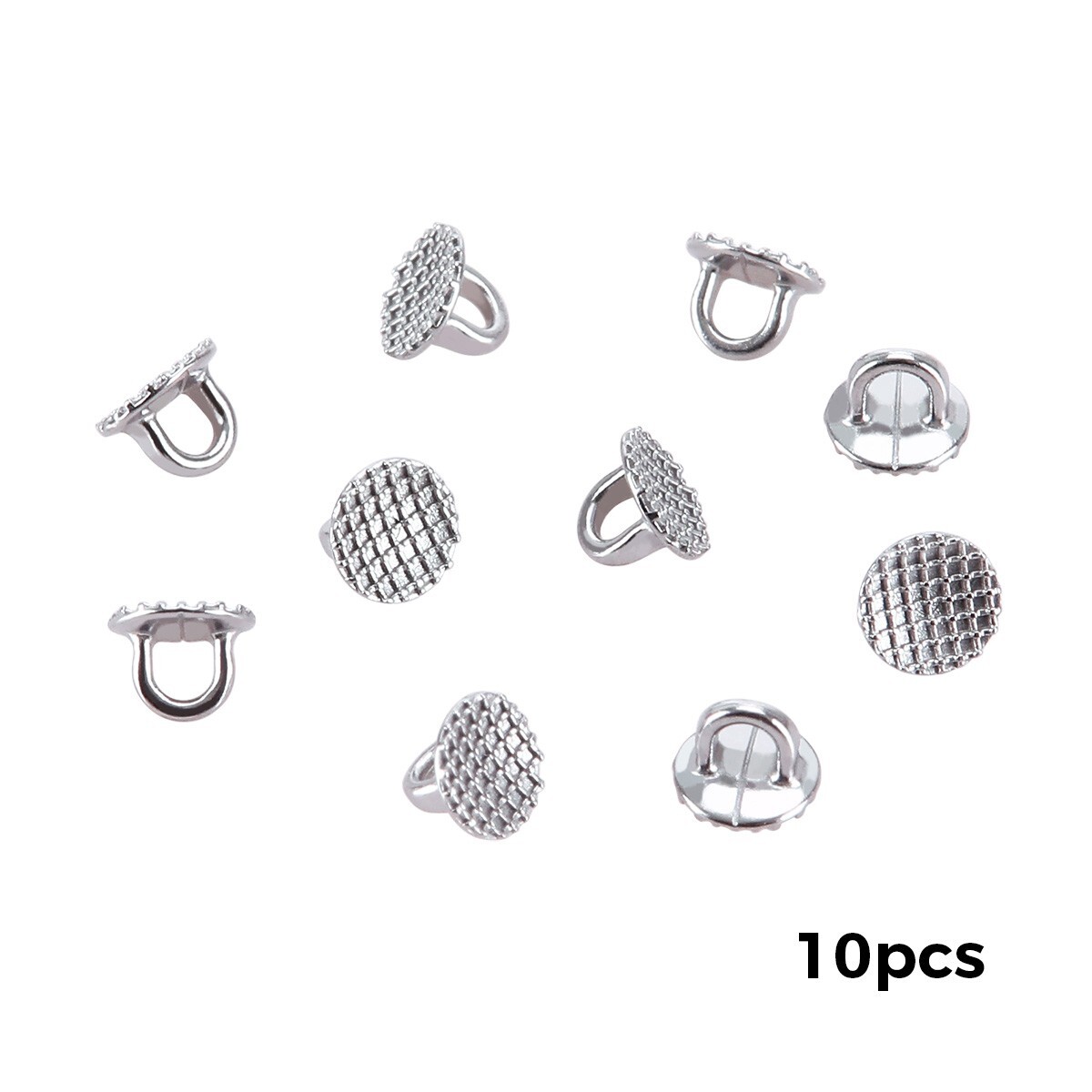 AZDENT Dental Orthodontic Lingual Buttons Bondable Round /Rectangular Base