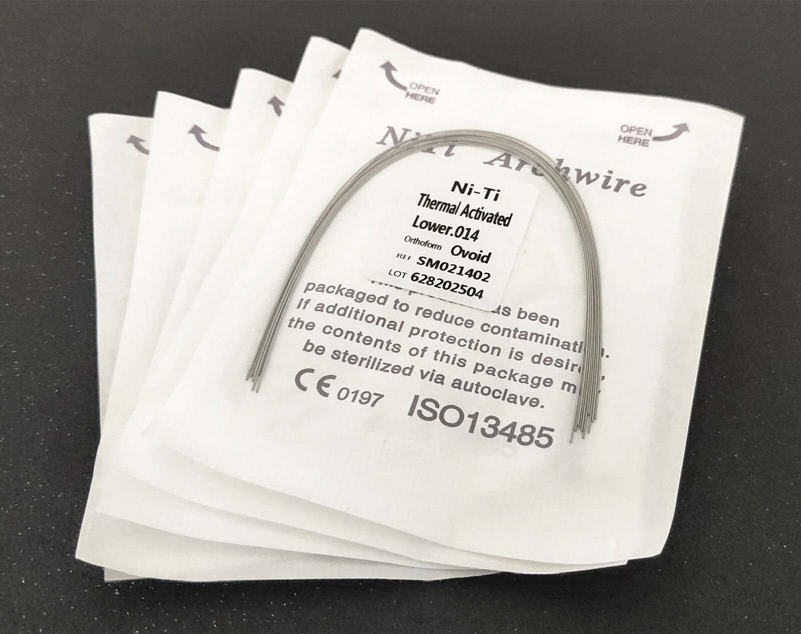 200 Packs Thermal Activated Niti Arch Wire Round Dental Orthodontics Ovoid Form