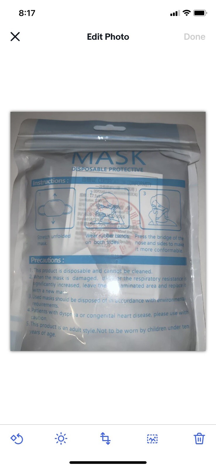 3 Layers Breathable Disposable Face Mask 10 Pack – Made in USA