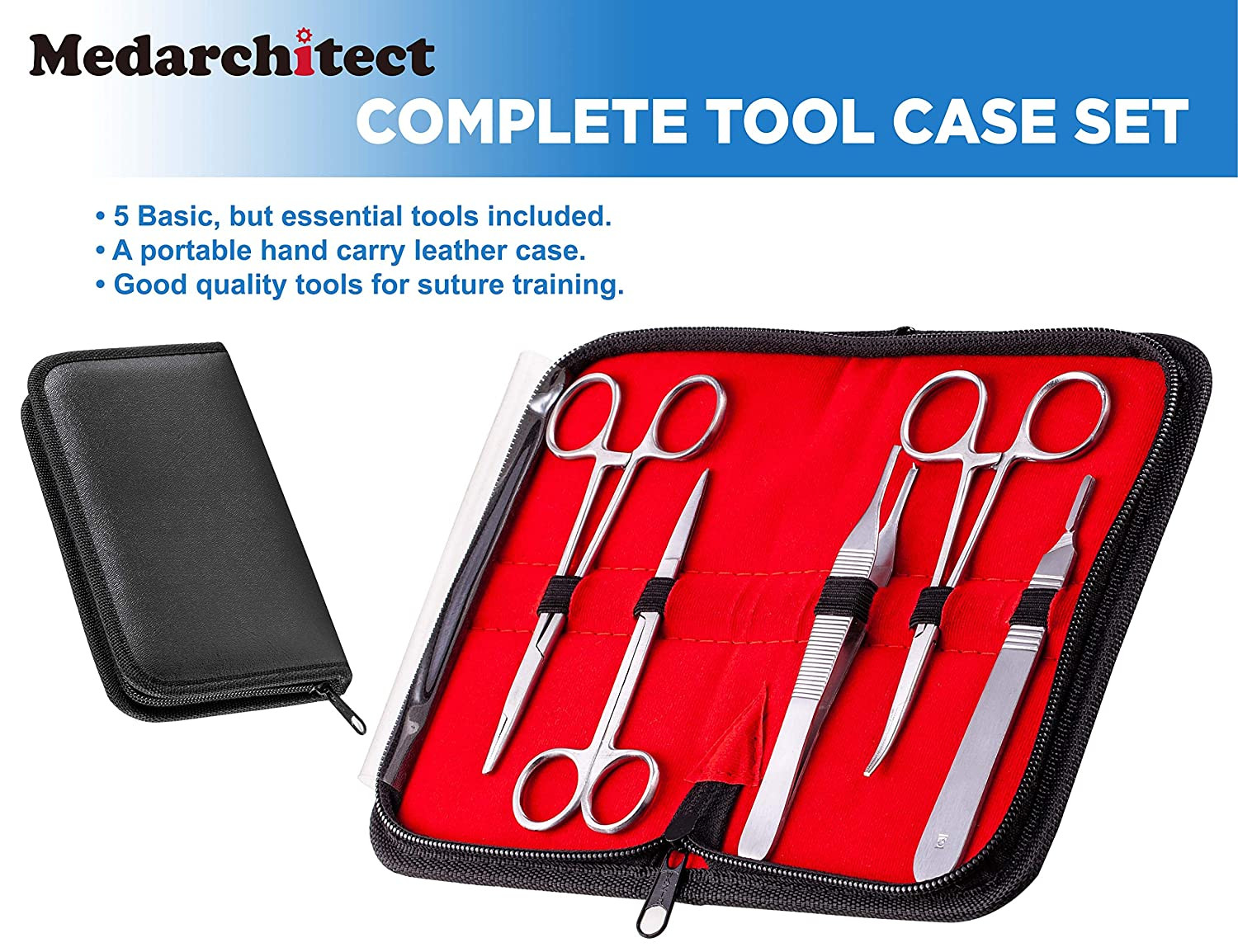 kit de sutura quirurgicas y dental para practicar profesional dentista y doctor