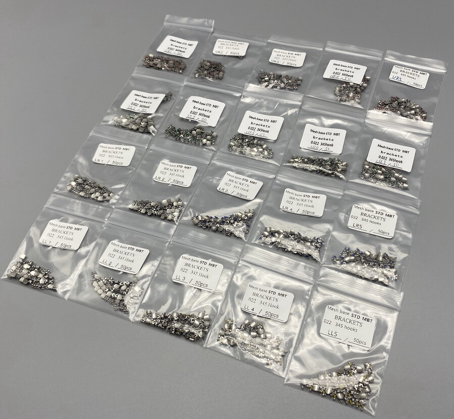 Dental Orthodontic Brackets Braces Standard MBT 022 Slot Hooks 345 Metal Bulk