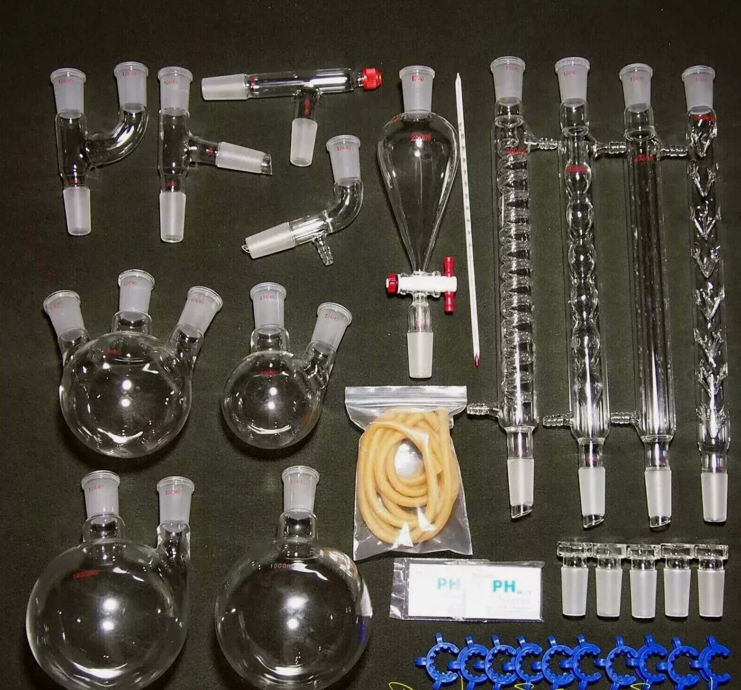 Liberty Scientific USA 24/40 Organic Chemistry Glassware Kit 32 PCS USA