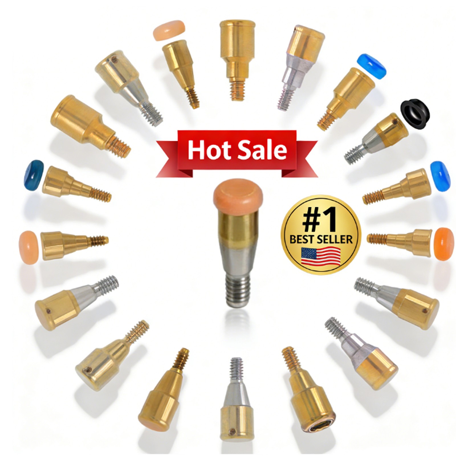 Dental Overdenture Zest Locator Abutment Legacy Anchor Hiossen Nobel Zimmer Cap