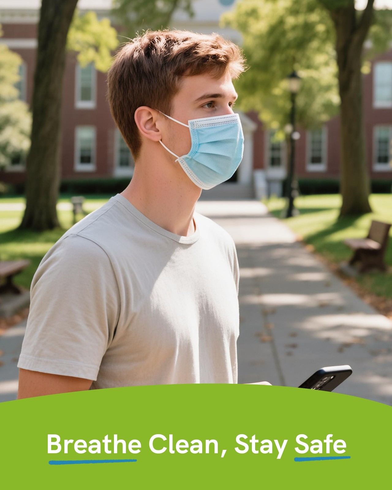 Disposable Face Masks, 3-Ply ASTM Level 3 Medical Grade, Breathable & Comfort…