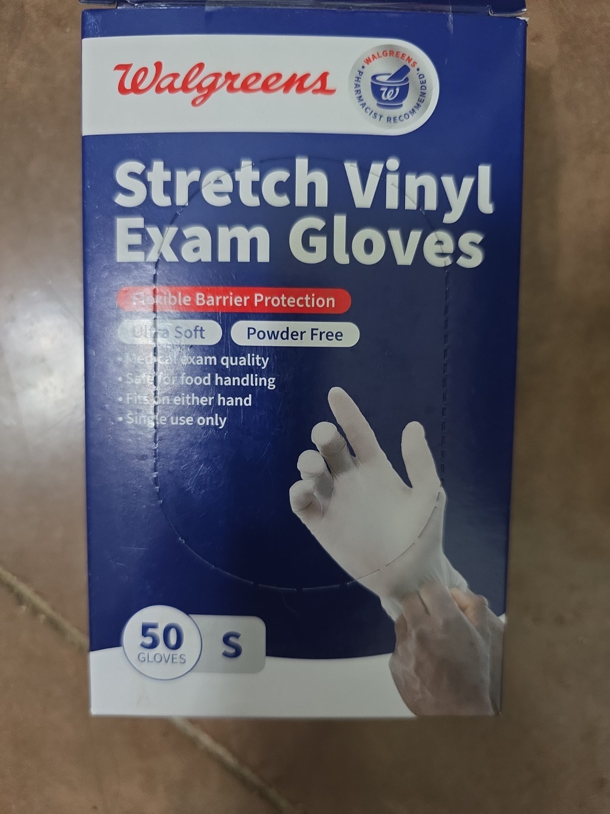 Walgreens Stretch Vinyl Exam Gloves Ultra Soft Powder Free