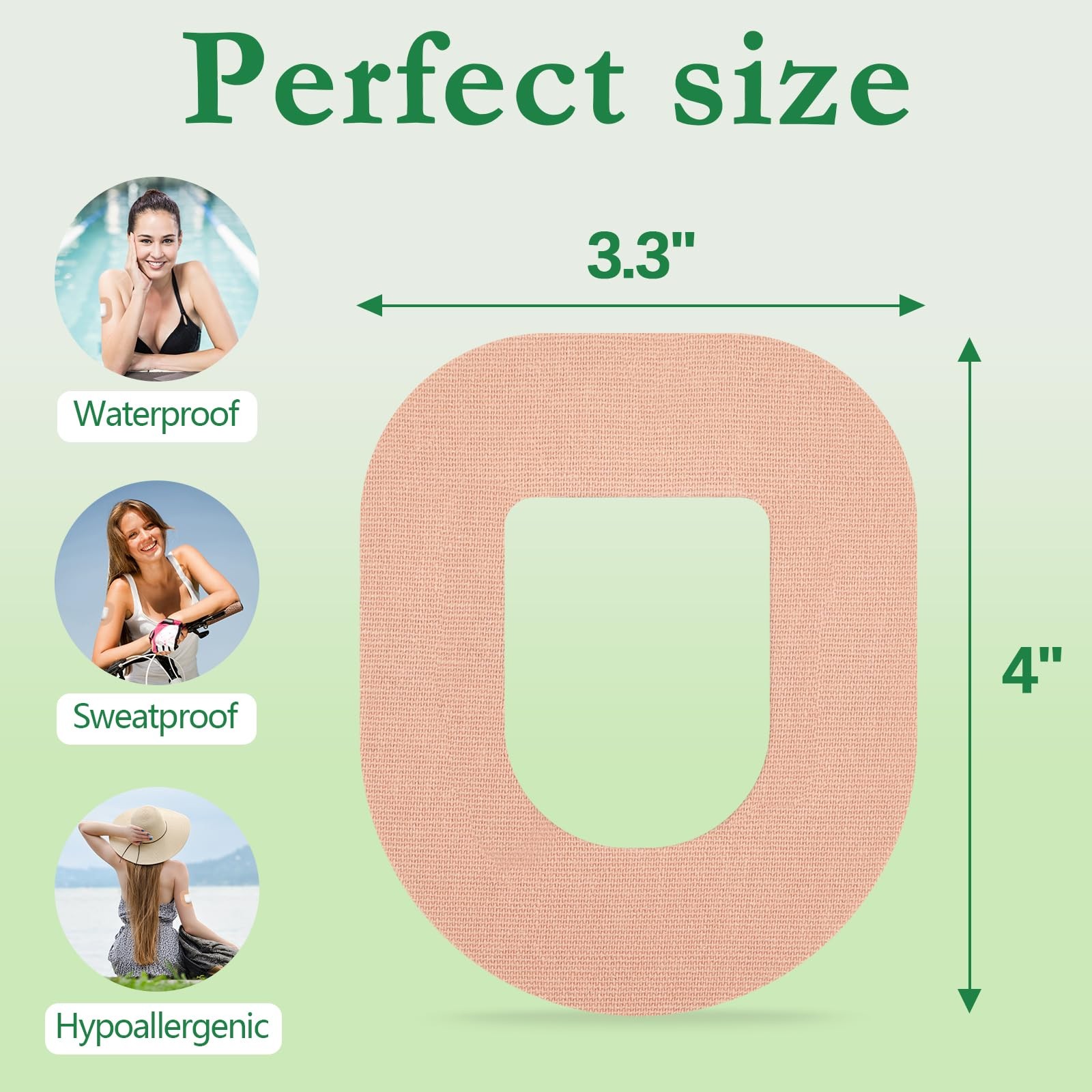 Omnipod 5 Adhesive Patches, 30 Pack Waterproof & Breathable Patches 30, Biege
