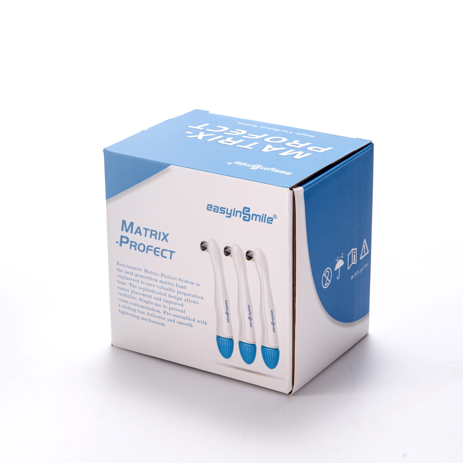 50pcs/box Dental Pro Matrix Bands Pre Formed 4.5/6MM Standard Curved Adjustable