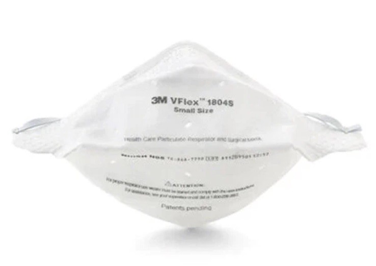 3M VFlex 1804S, Particulate Respirator NIOSH N95 Small Surgical Face Mask 50/Box