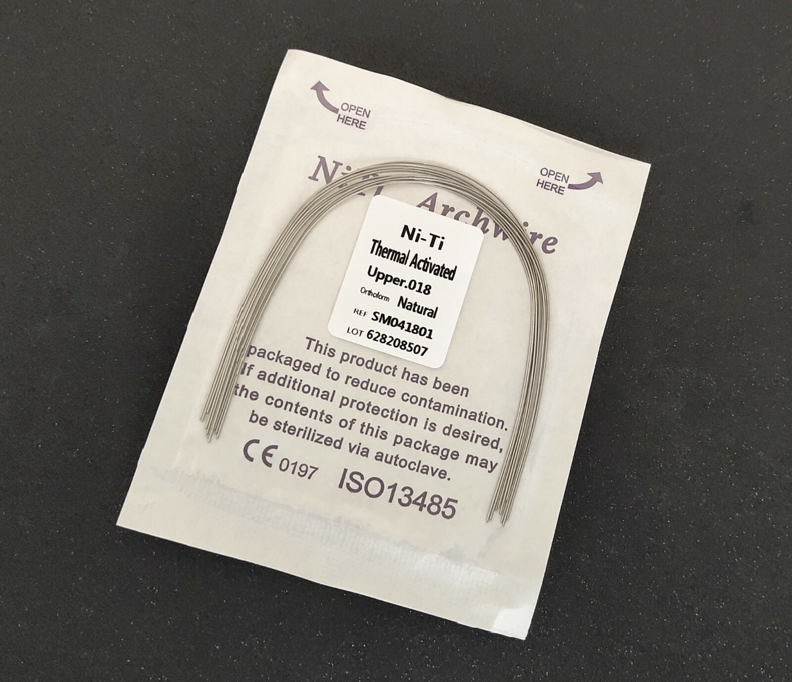 200Packs Dental Thermal Activated Niti Round Arch Wires Nature Form 10pcs/pack