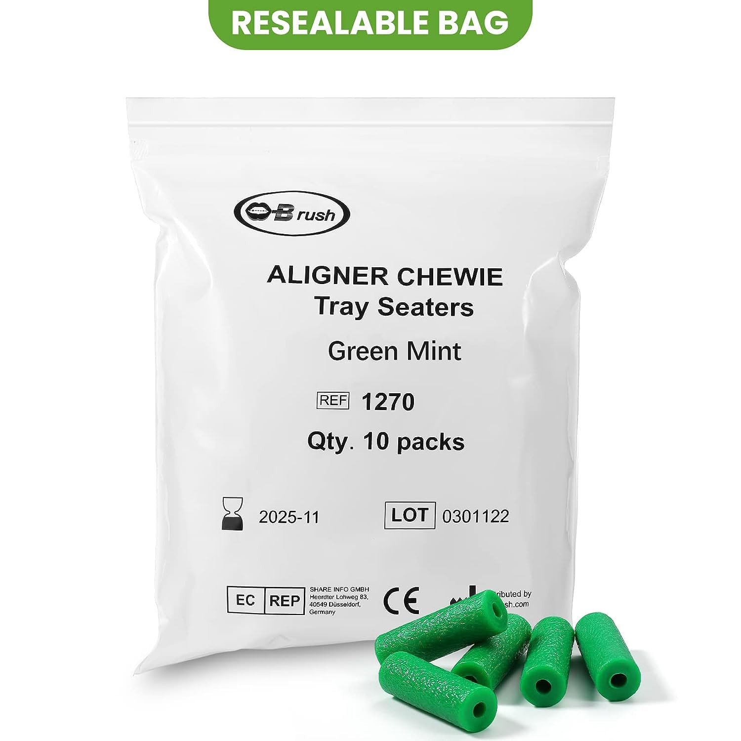 20 Pcs Aligner Chewies for Invisalign – Tray Seaters for Clear Braces Unscented