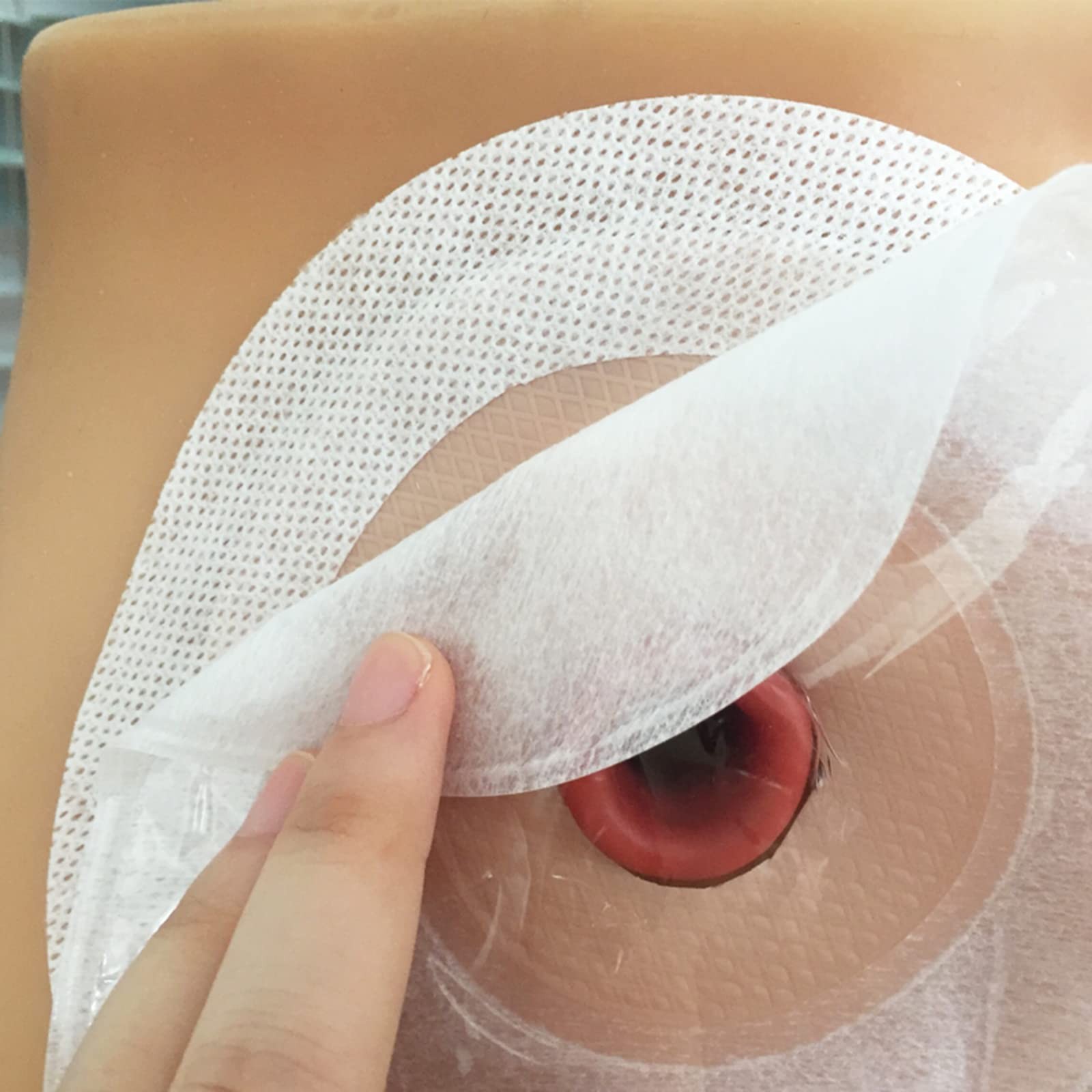 XIMYWRD Ostomy Barrier Strips, Elastic Skin Strips Non-woven Fabric