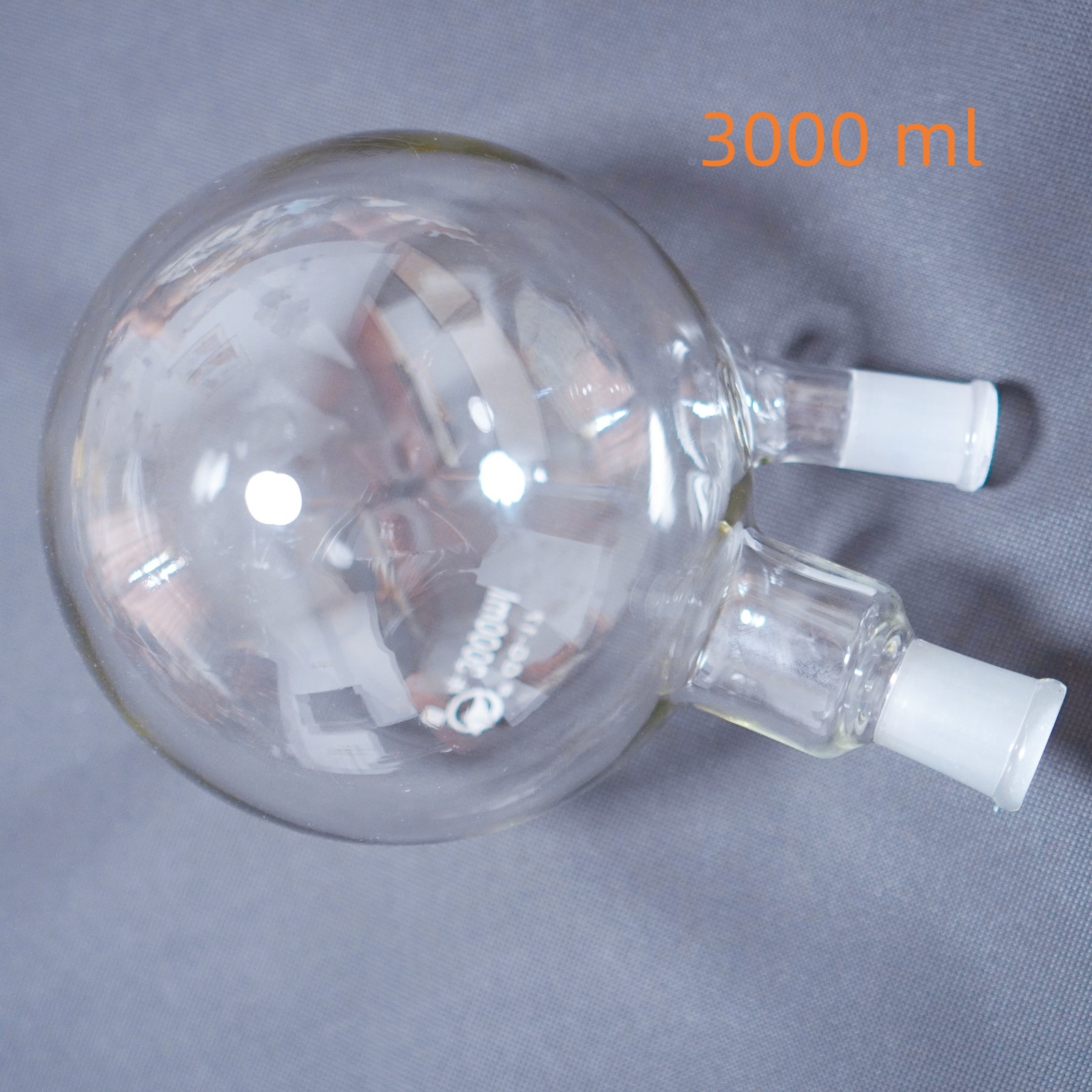Lab glass round bottom boiling flask 2-neck 24/40 joints 5000 ml 2000 ml 24/40