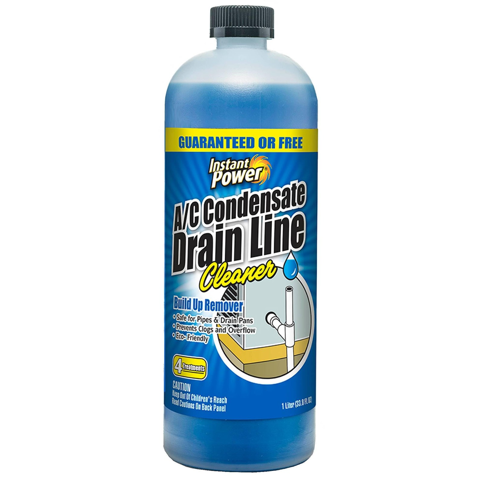 Instant Power A/C Condensate Drain Line Cleaner – AC & HVAC 1 liter, blue