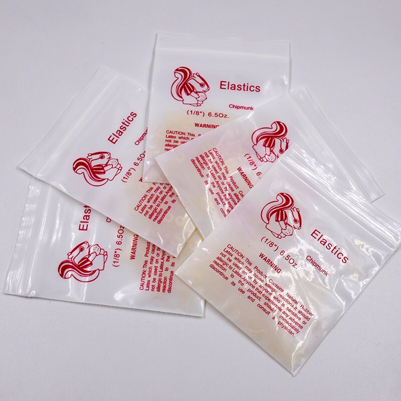 1/8” Dental 6.5 Oz Chipmunk Rings Orthodontic Elastics Rubber Band Brace 100Pcs