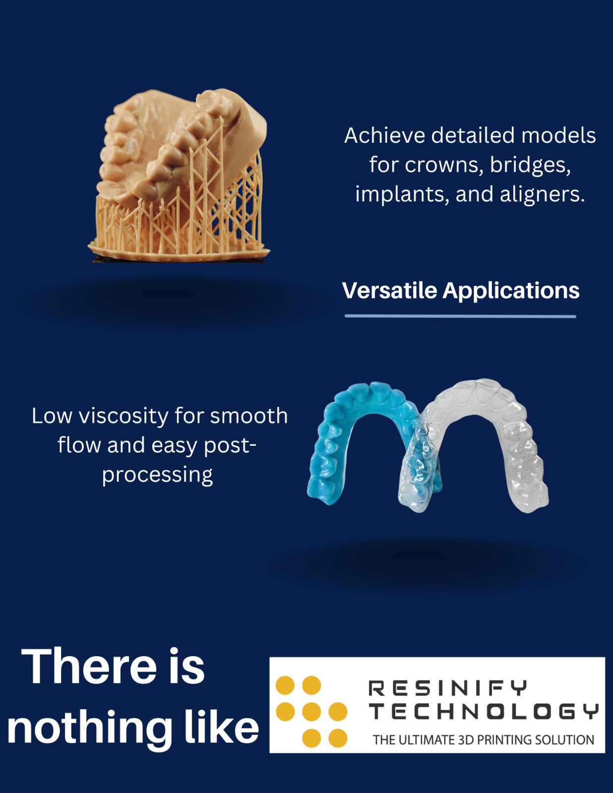 Dental 3D Printing Resin MD600 – Crown/Bridge Models | Fast Curing