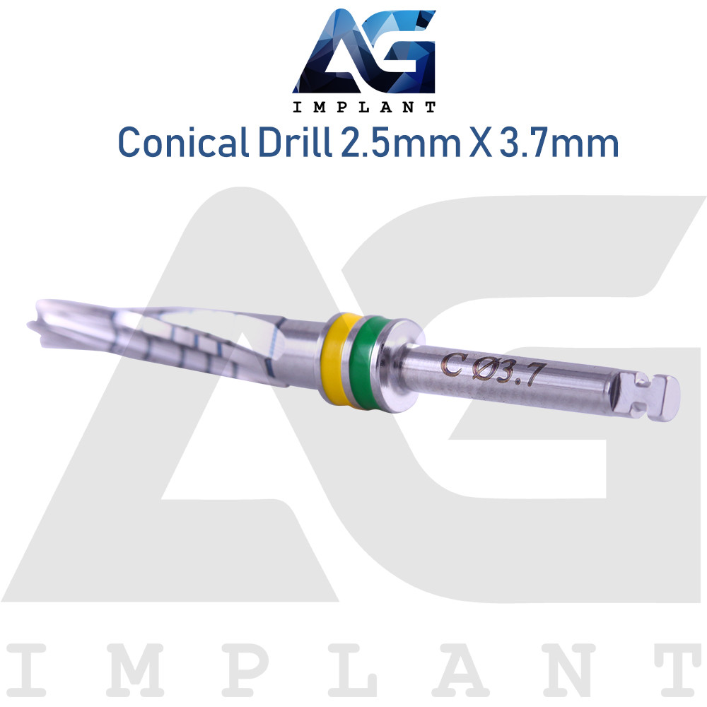 10 Conical Drills Set External Irrigation Tools Dental Drill Instrument 16mm