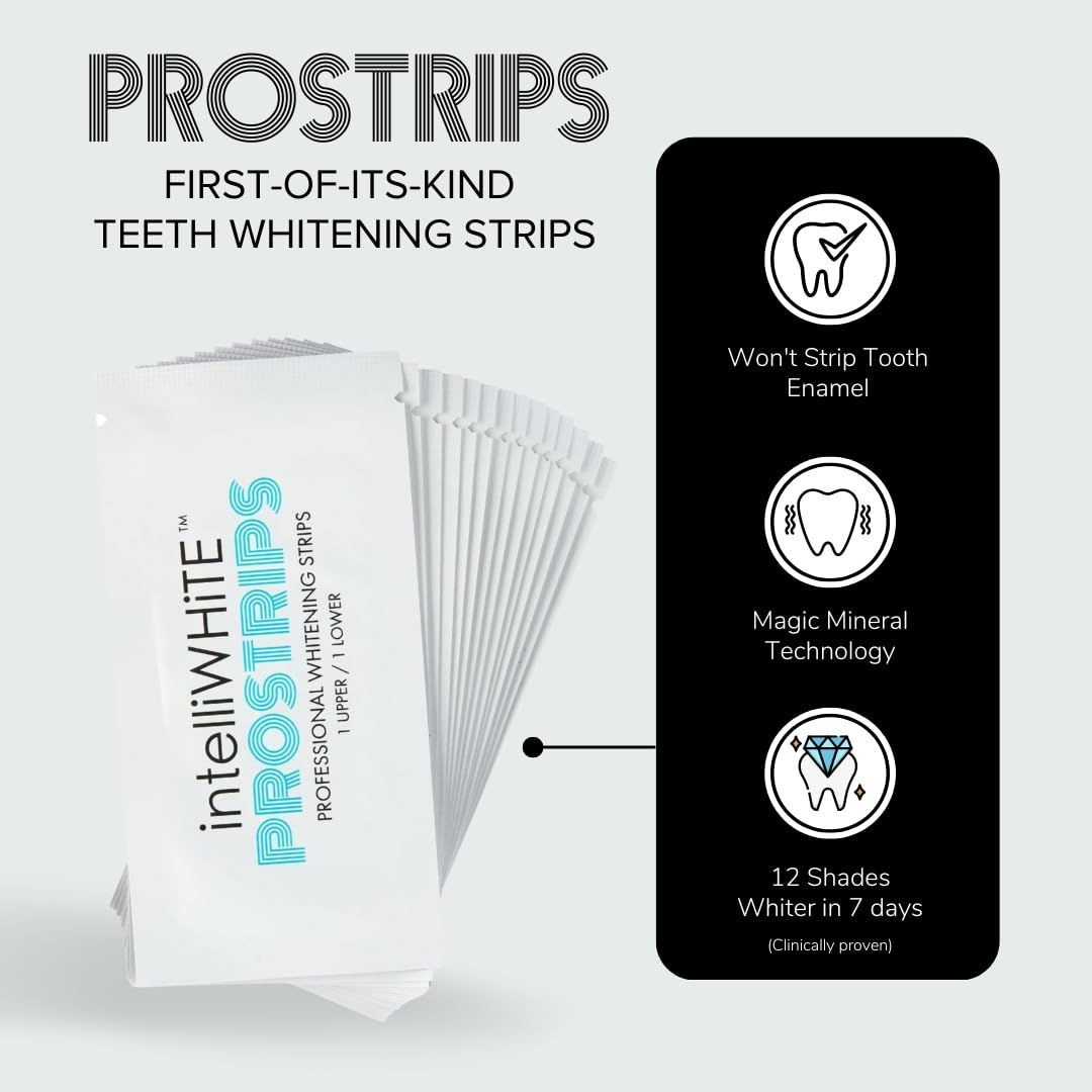 IntelliWHiTE ProStrips Teeth Whitening Strips, 28 1 Count (Pack of 56), Clear