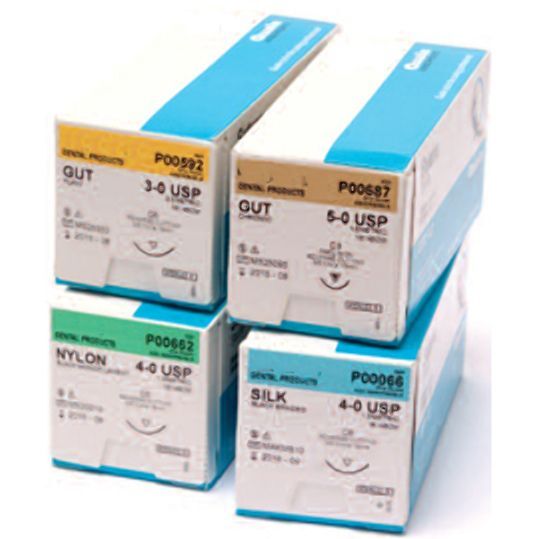 House Brand 3/0, 27″ Plain Gut Suture with C-6 Needle, 12 Sets