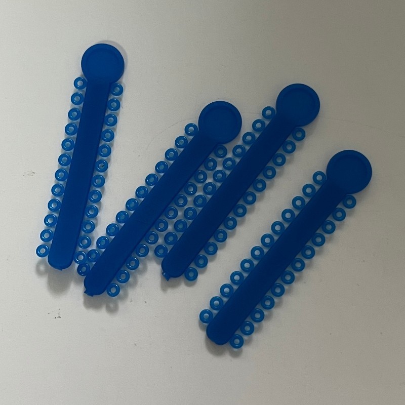 Dental Orthodontic Elastic Ligature Tie&Long/Short/Continuous Power Chain Blue