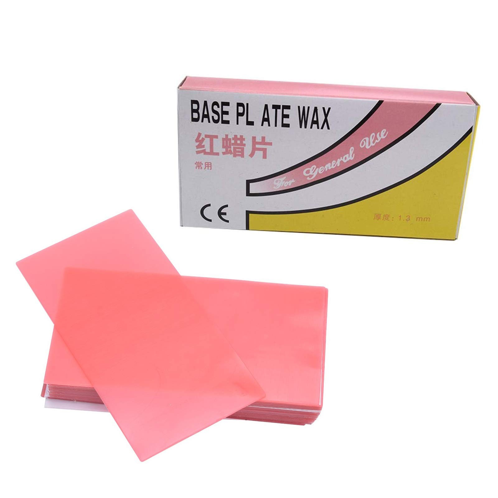 Lab Base Plate Red Utility Wax Sheets for Dental Use 1 Count (Pack of 20)