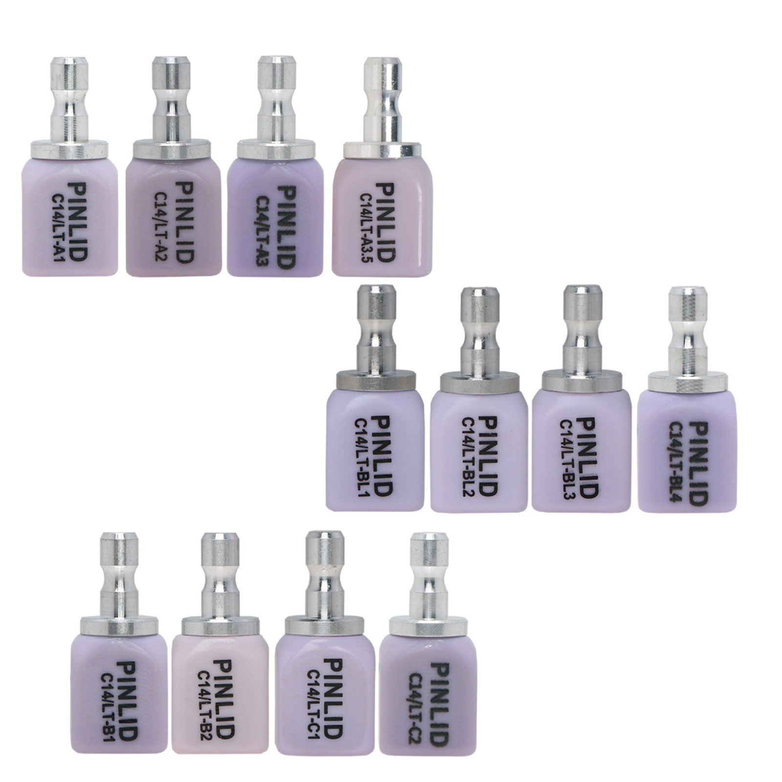 US C14 HT/LT Dental Lithium Disilicate Ceramic IPS e.max CAD CEREC Blocks InLab