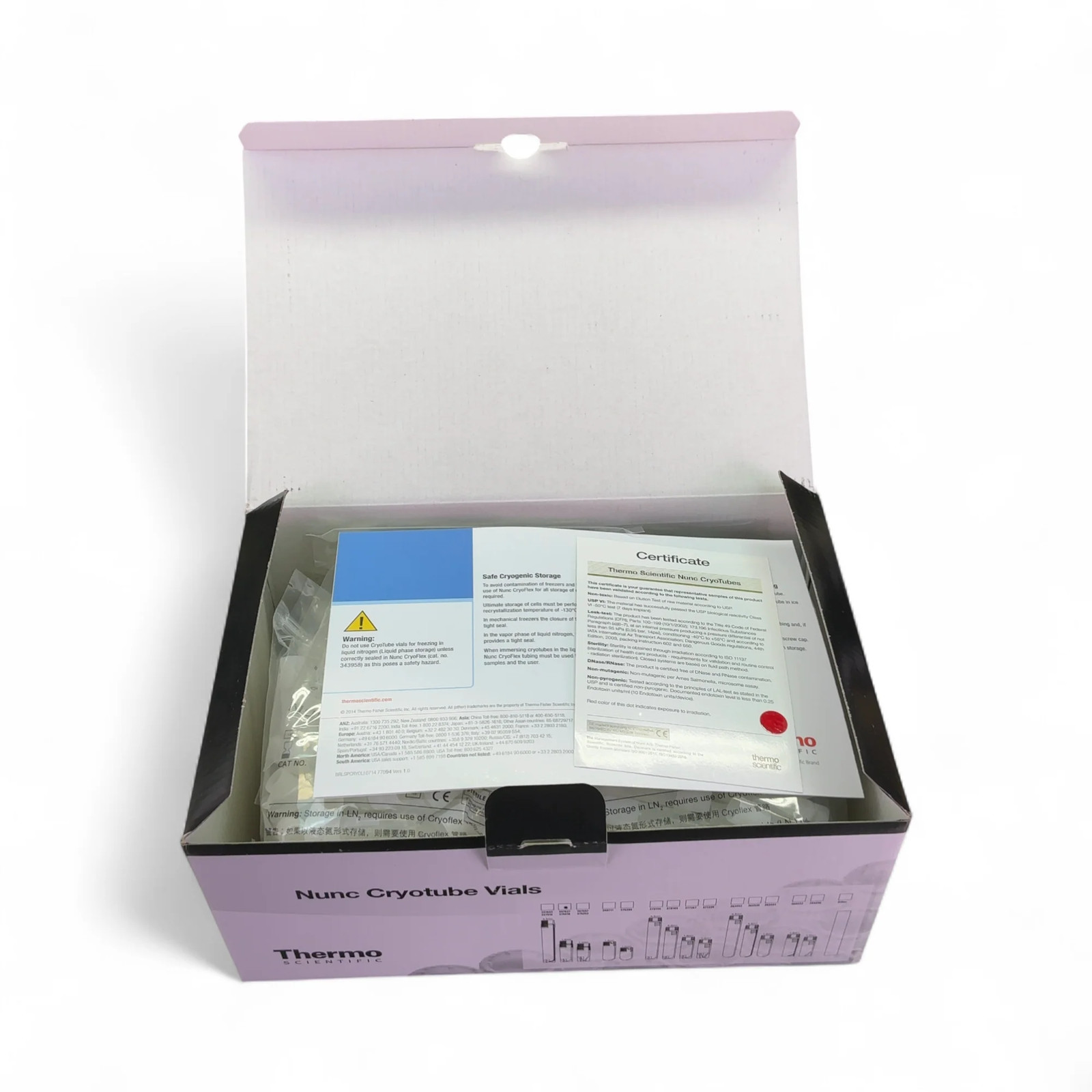 Thermo Scientific Nunc Cryotube 1.8mL StarFoot Round Vials 375418, 450/CS