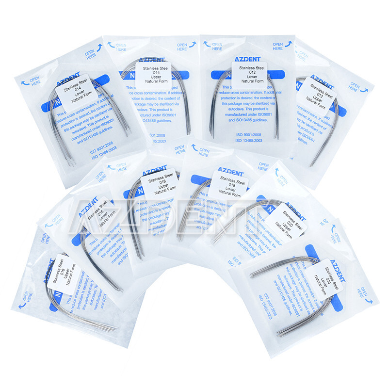 Dental Orthodontic Natural Form Arch Wires Stainless Steel Round 10PCS/Pack HOT