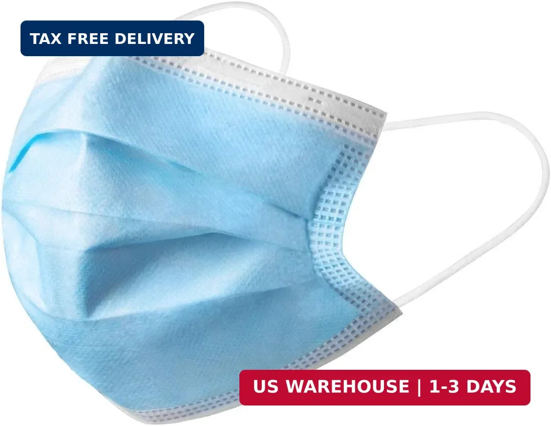 FDA Cleared ASTM Level 3 Procedure Face Masks, Made in USA, ≥98% Filtration, Flu