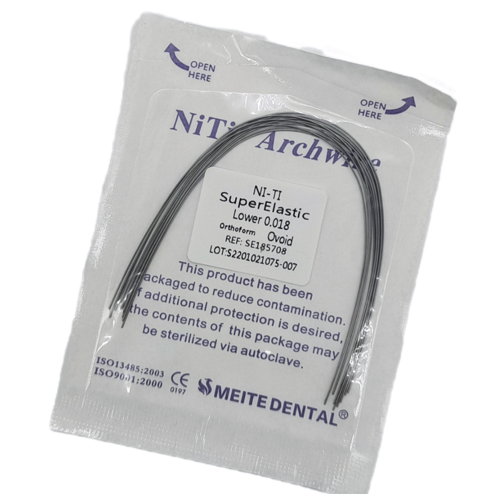 Dental Orthodontic Braces Brackets Metal Mini Roth.022 Hook 345 NITI Arch Wires
