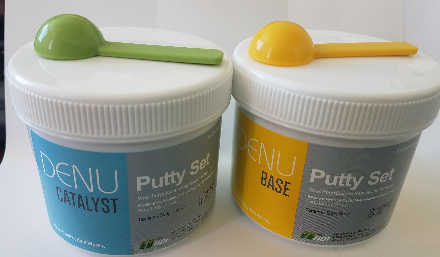 Dental Impression Material Denu DuoSil Putty Set 1000 g Hydrophilic PVS