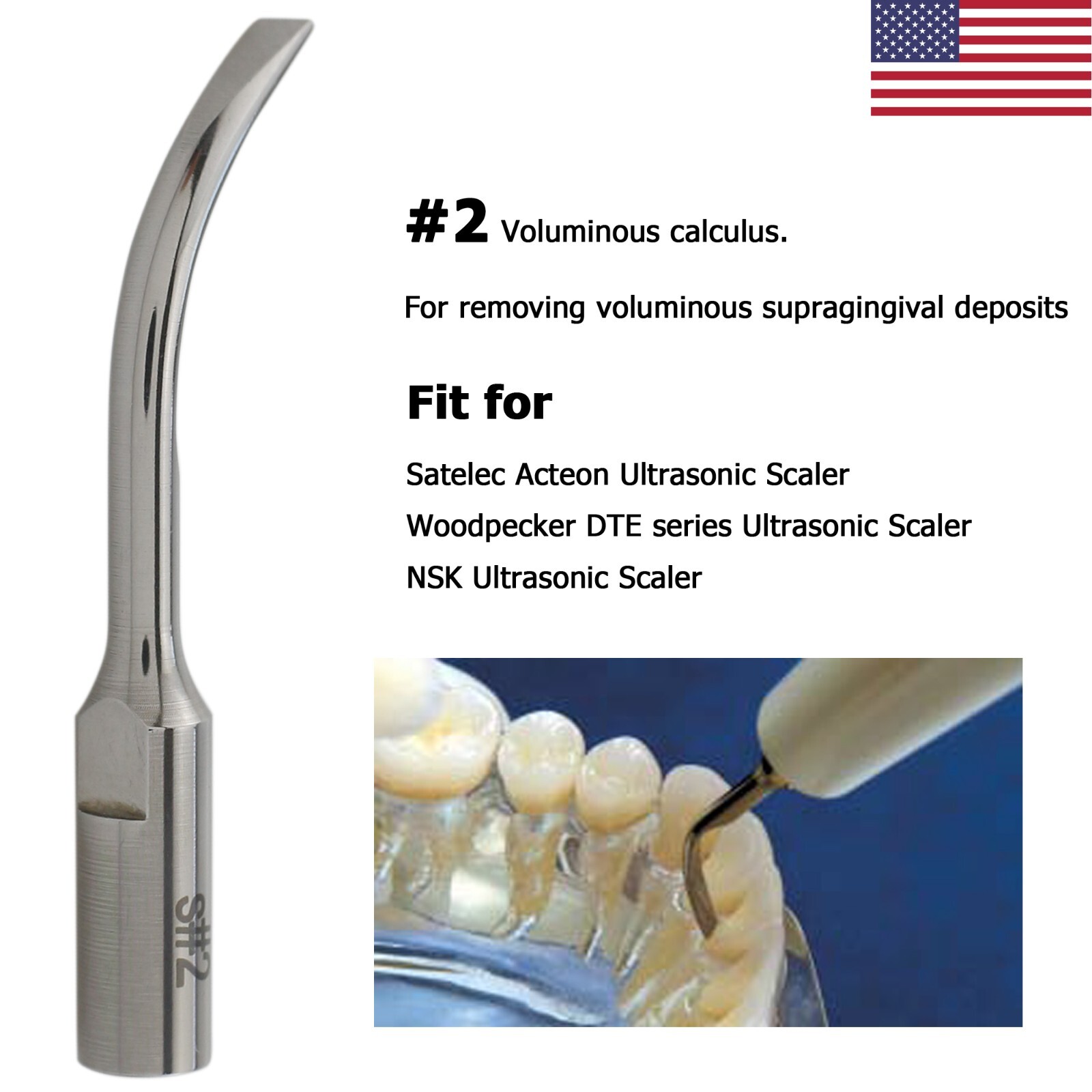 Dental Ultrasonic Piezo Scaler ACTEON Newtron P5 LED Handpiece Satelec Tips H3