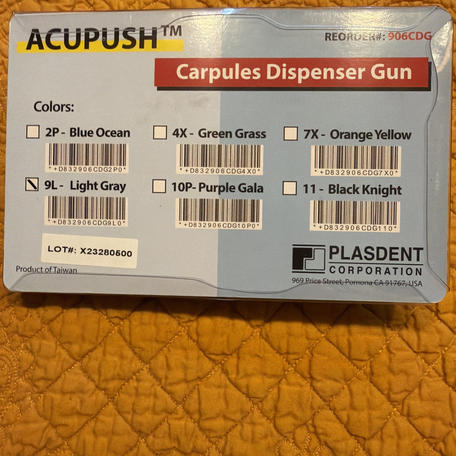 LOT OF 5 Acupush Carpules Dispenser Guns GRAY