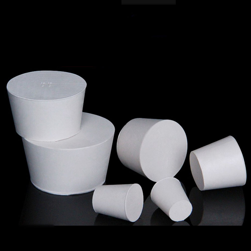 Rubber Bung Stopper Tapered Plugs Laboratory Solid Stoppers Various Sizes Cover