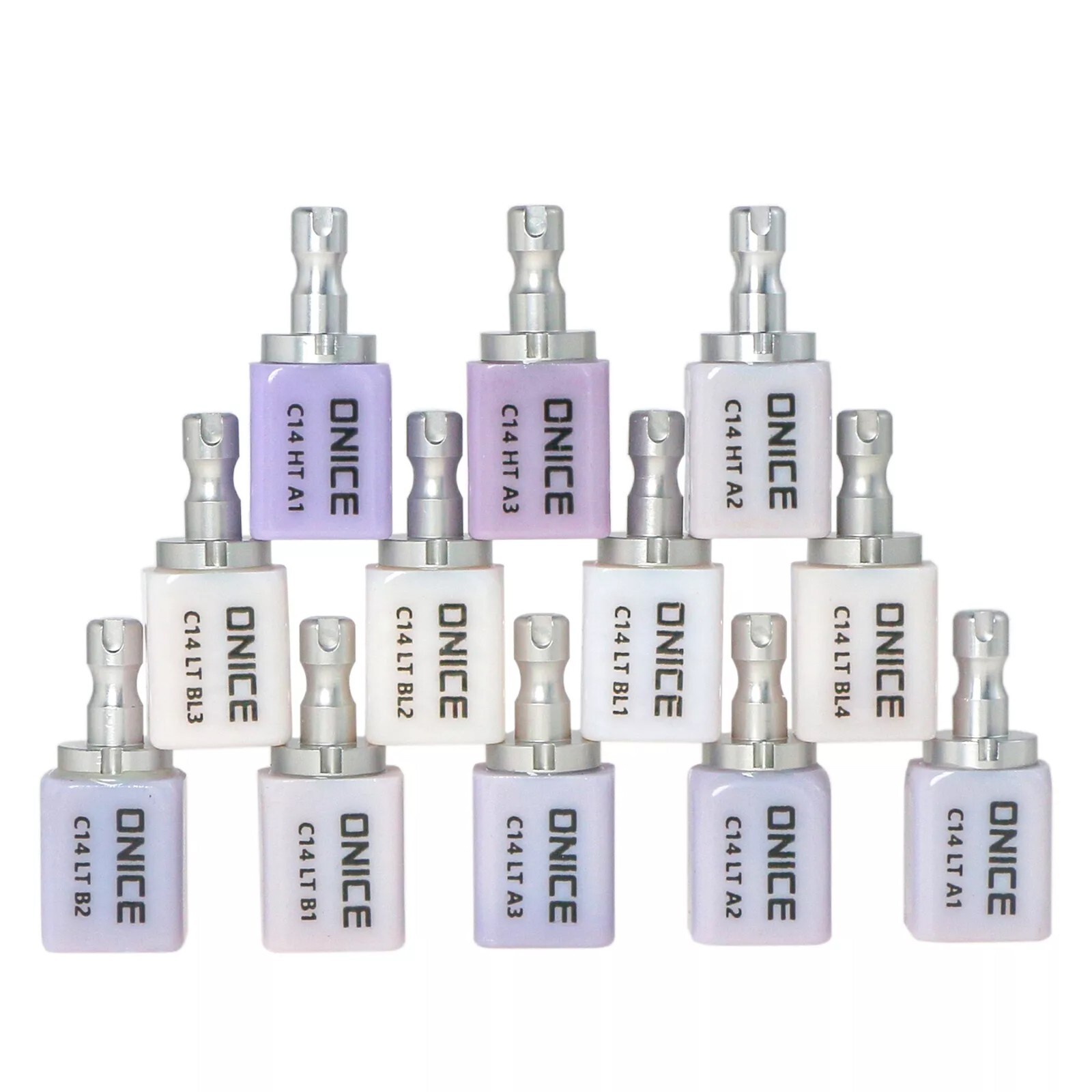 US C14 HT/LT Glass Ceramic Blocks Lithium Disilicate CAD/CAM Cerec Block 5Pcs