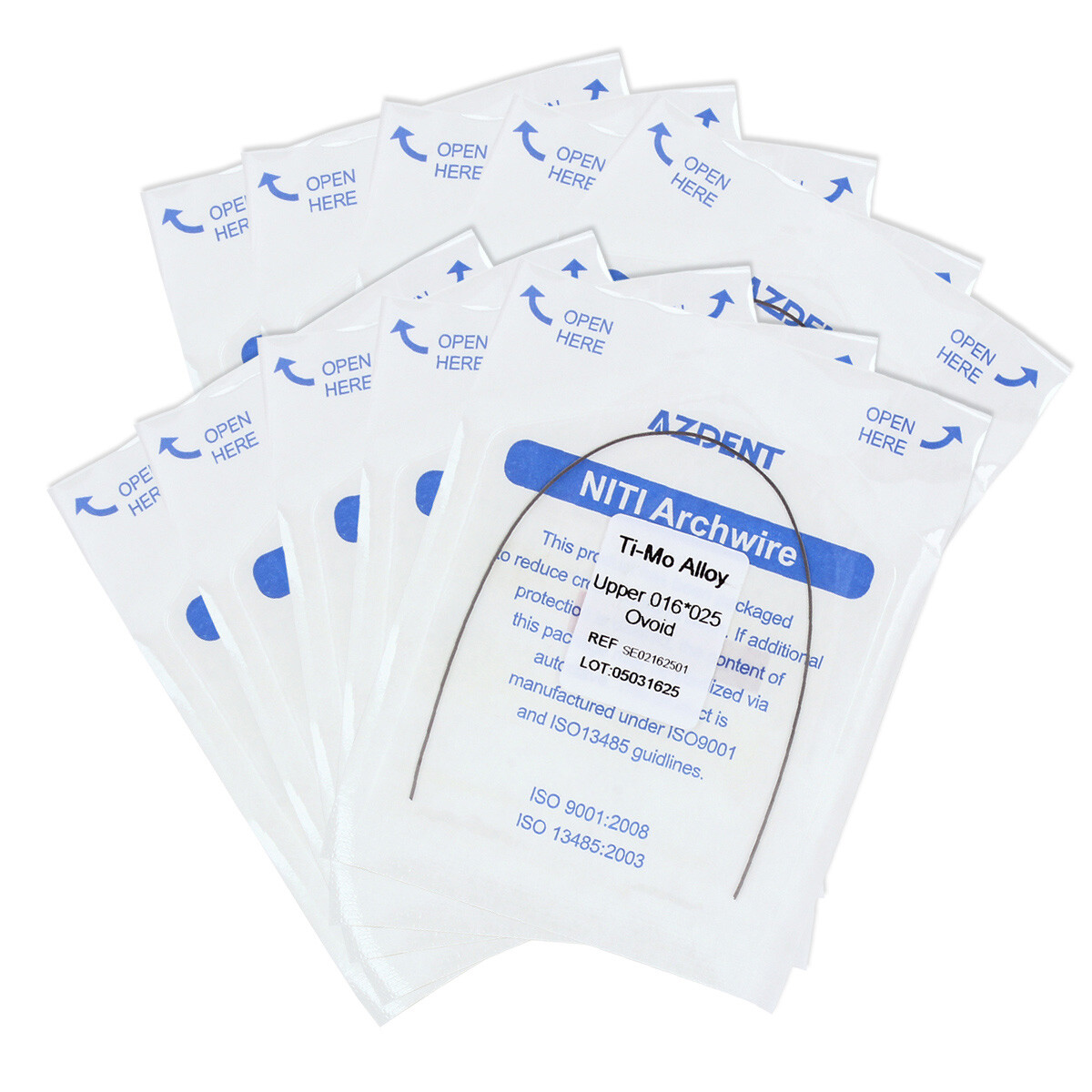 Dental Orthodontic TMA Beta Titanium Molybdenum Alloy Arch Wire Rectangular Type