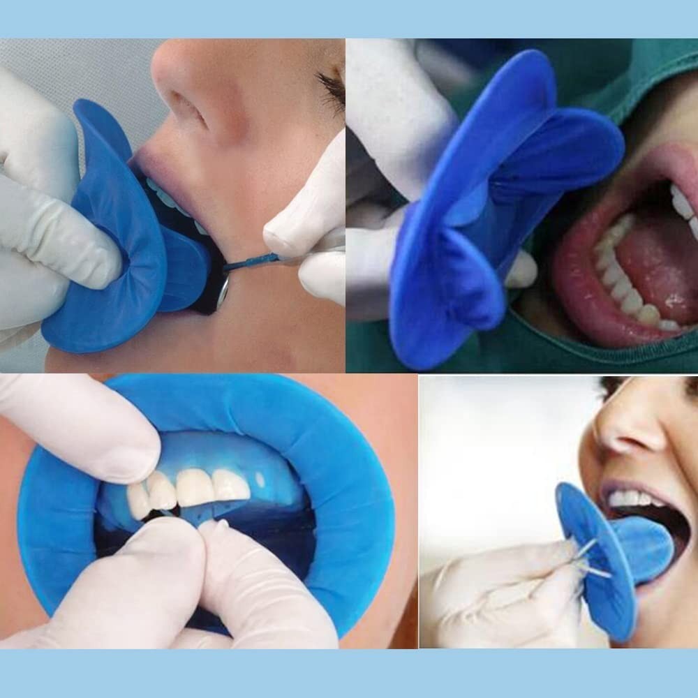 1-100 Disposable Sterile Rubber Dam Dental Cheek Lip Retractor Opener Latex Free