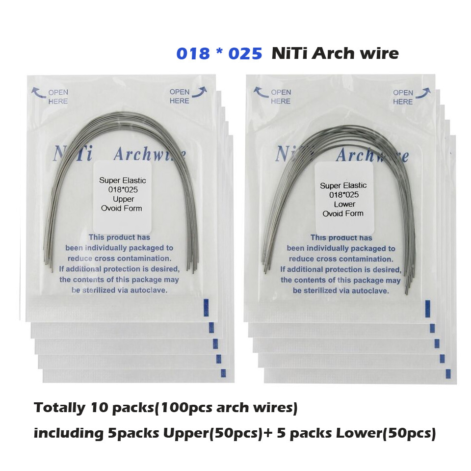 Dental Orthodontic Arch Wire Rectangular Round Ligature Tie Elastic Rubber Bands