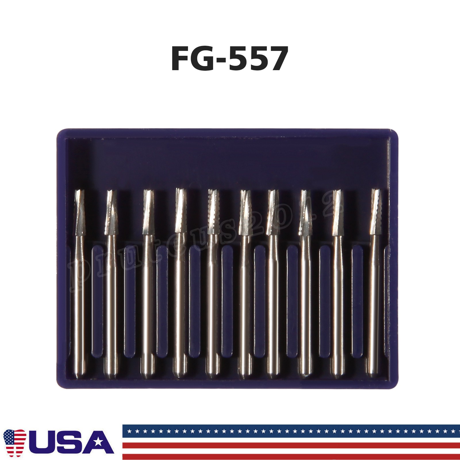 Dental Carbide Burs FG557 Friction Grip Straight Fissure Tungsten Carbides